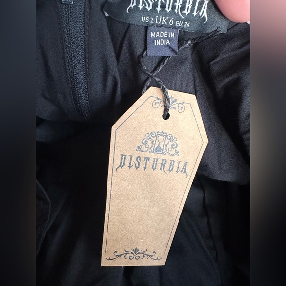 Disturbia Blythe Handkerchief Hem Midaxi Dress Size US-2/UK-6/EU-34 NWT - Picture 7 of 9